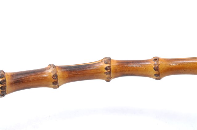 Authentic GUCCI Vintage Bamboo 2Way Shoulder Hand Bag Nylon Leather Brown 6904E