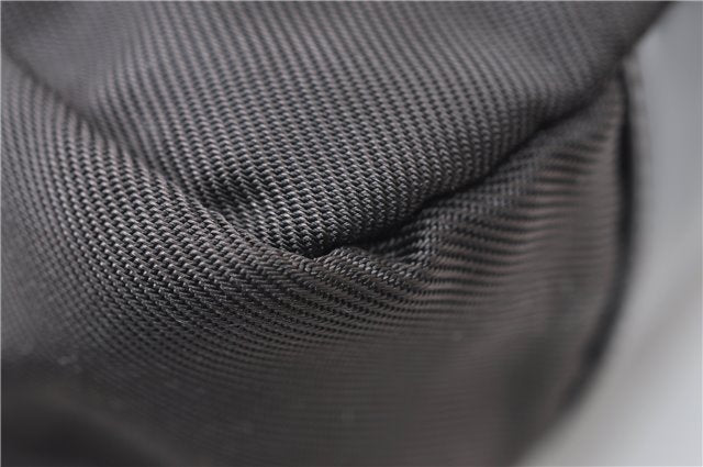 Authentic GUCCI Vintage Bamboo 2Way Shoulder Hand Bag Nylon Leather Brown 6904E