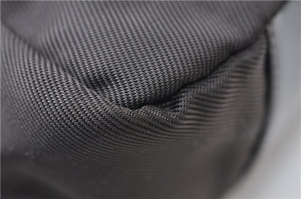 Authentic GUCCI Vintage Bamboo 2Way Shoulder Hand Bag Nylon Leather Brown 6904E