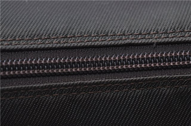 Authentic GUCCI Vintage Bamboo 2Way Shoulder Hand Bag Nylon Leather Brown 6904E