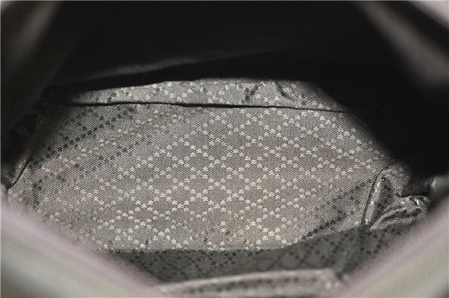 Authentic GUCCI Vintage Bamboo 2Way Shoulder Hand Bag Nylon Leather Brown 6904E