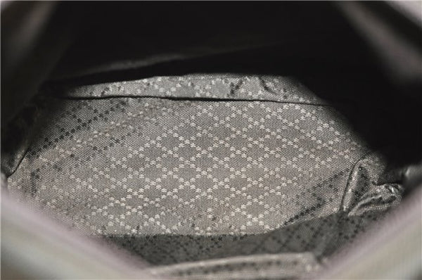 Authentic GUCCI Vintage Bamboo 2Way Shoulder Hand Bag Nylon Leather Brown 6904E