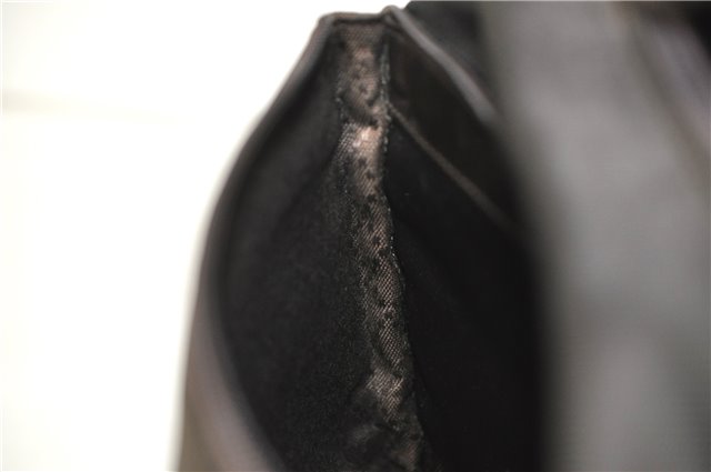 Authentic GUCCI Vintage Bamboo 2Way Shoulder Hand Bag Nylon Leather Brown 6904E