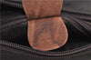 Authentic GUCCI Vintage Bamboo 2Way Shoulder Hand Bag Nylon Leather Brown 6904E