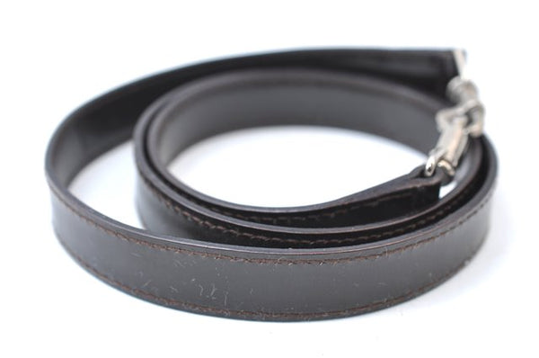 Authentic GUCCI Vintage Bamboo 2Way Shoulder Hand Bag Nylon Leather Brown 6904E