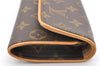 Authentic Louis Vuitton Monogram Pochette Twin PM Shoulder Bag M51854 LV 6904I