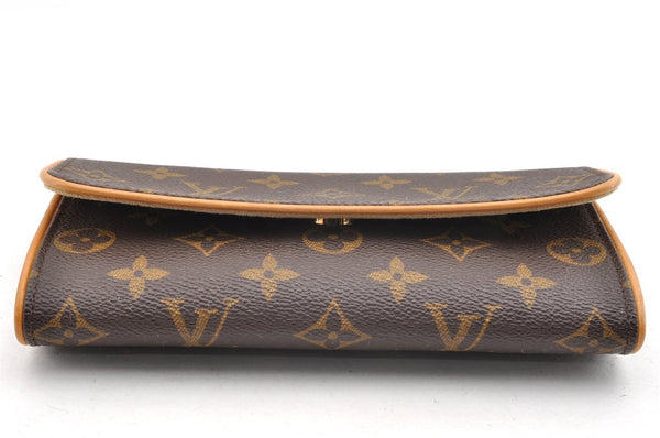 Authentic Louis Vuitton Monogram Pochette Twin PM Shoulder Bag M51854 LV 6904I