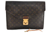 Authentic Louis Vuitton Monogram Porte Documents Senateur M53335 Briefcase 6906I