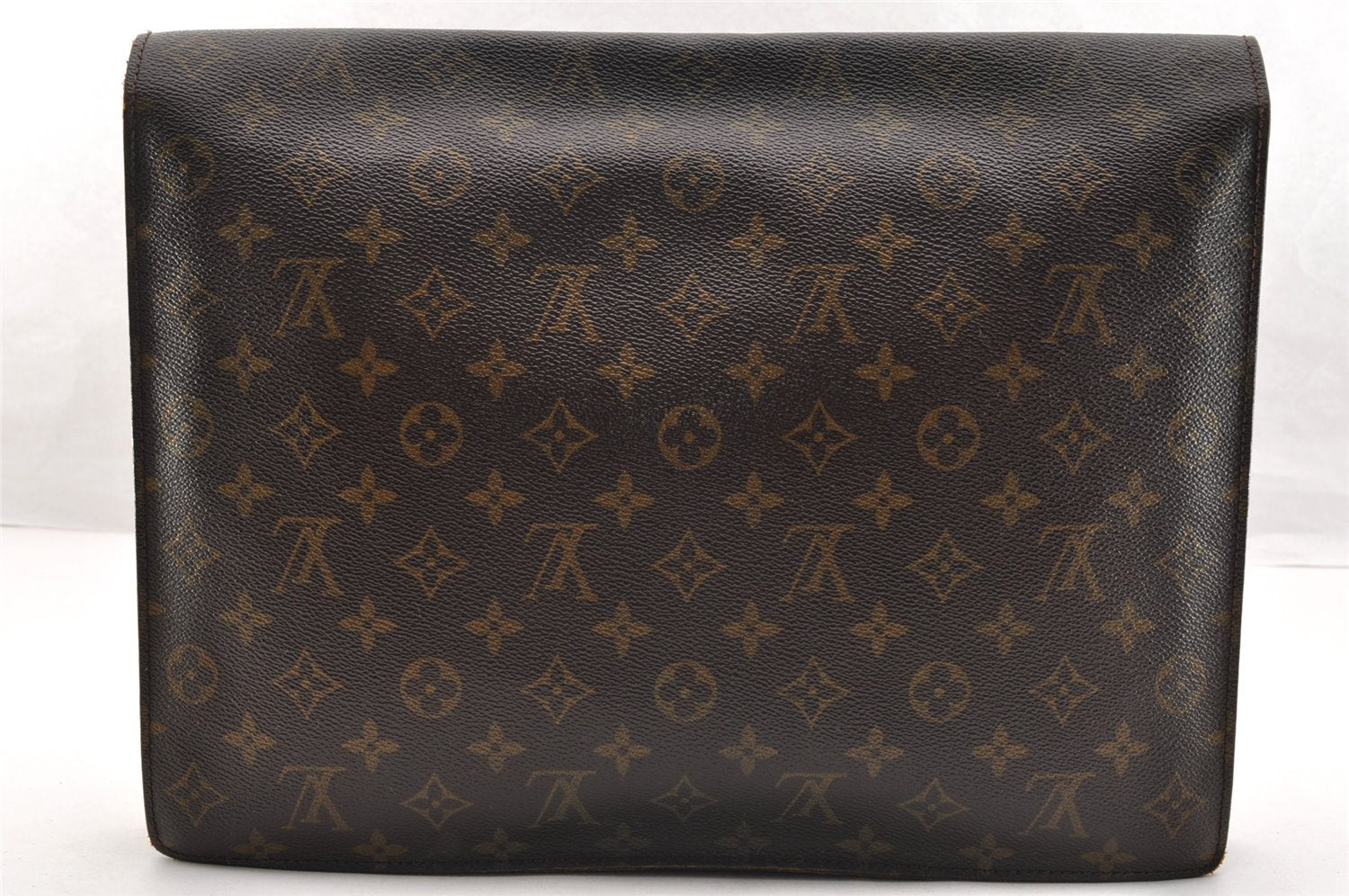 Authentic Louis Vuitton Monogram Porte Documents Senateur M53335 Briefcase 6906I