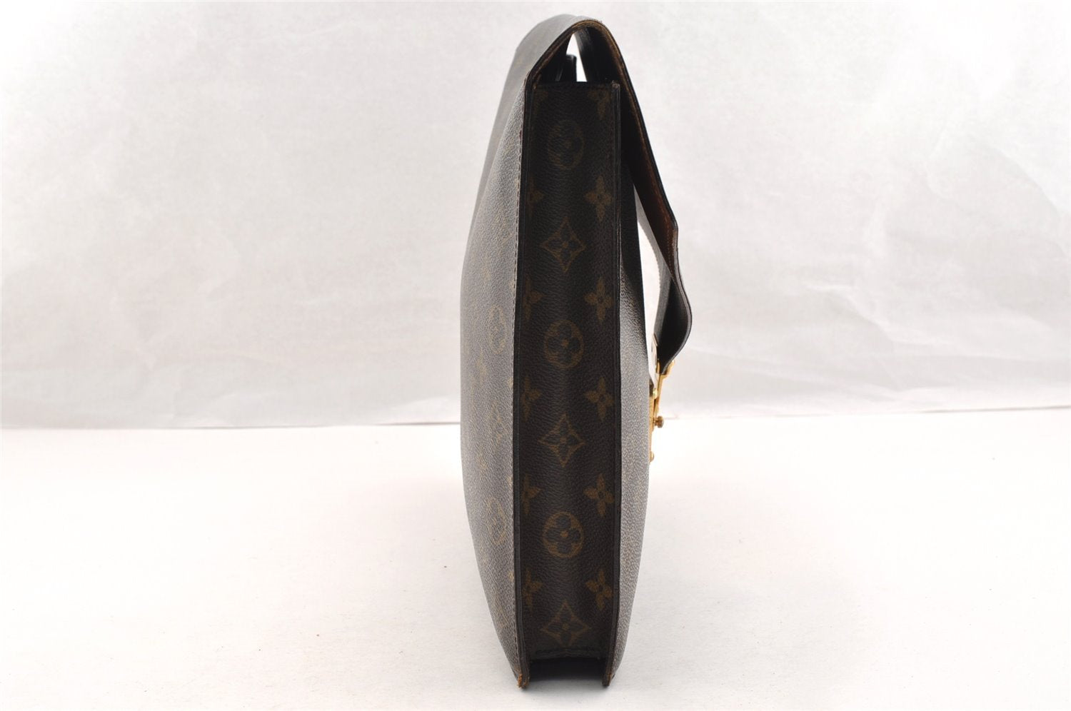 Authentic Louis Vuitton Monogram Porte Documents Senateur M53335 Briefcase 6906I