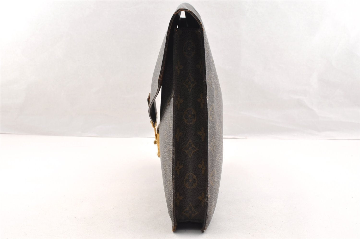 Authentic Louis Vuitton Monogram Porte Documents Senateur M53335 Briefcase 6906I