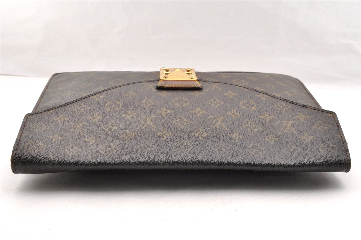 Authentic Louis Vuitton Monogram Porte Documents Senateur M53335 Briefcase 6906I