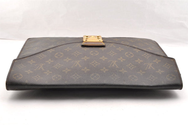 Authentic Louis Vuitton Monogram Porte Documents Senateur M53335 Briefcase 6906I
