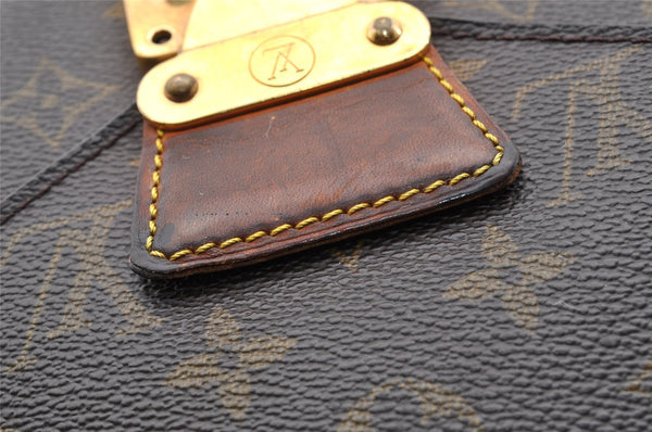 Authentic Louis Vuitton Monogram Porte Documents Senateur M53335 Briefcase 6906I