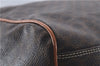 Authentic CELINE Macadam Blason Travel Boston Bag Leather Brown 6907D