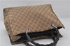Authentic GUCCI Vintage Bamboo Hand Bag GG Canvas Leather 0021010 Brown 6907E