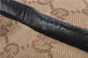 Authentic GUCCI Vintage Bamboo Hand Bag GG Canvas Leather 0021010 Brown 6907E