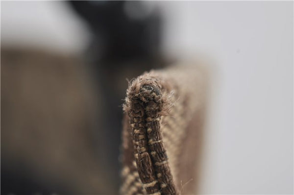 Authentic GUCCI Vintage Bamboo Hand Bag GG Canvas Leather 0021010 Brown 6907E