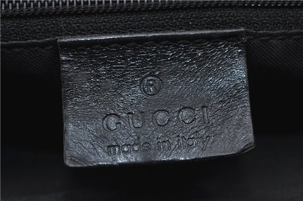 Authentic GUCCI Vintage Bamboo Hand Bag GG Canvas Leather 0021010 Brown 6907E