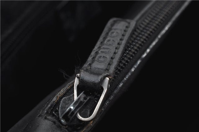 Authentic GUCCI Vintage Bamboo Hand Bag GG Canvas Leather 0021010 Brown 6907E