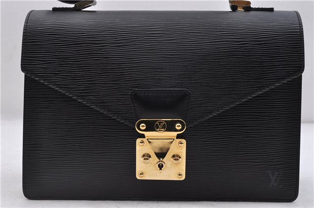 Authentic LOUIS VUITTON Epi Concorde Hand Bag Black M52132 LV 6908C