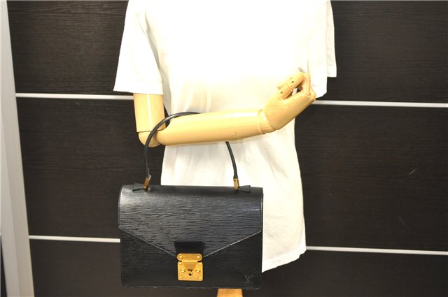 Authentic LOUIS VUITTON Epi Concorde Hand Bag Black M52132 LV 6908C