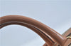 Authentic CELINE Macadam Blason Pattern Hand Boston Bag PVC Leather Beige 6908D
