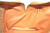 Authentic CELINE Macadam Blason Pattern Hand Boston Bag PVC Leather Beige 6908D