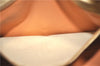 Authentic CELINE Macadam Blason Pattern Hand Boston Bag PVC Leather Beige 6908D