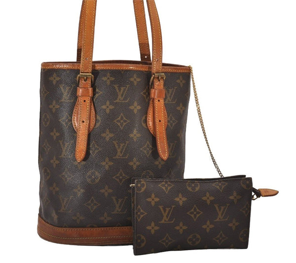 Authentic Louis Vuitton Monogram Bucket PM Shoulder Tote Bag Old Model LV 6908I
