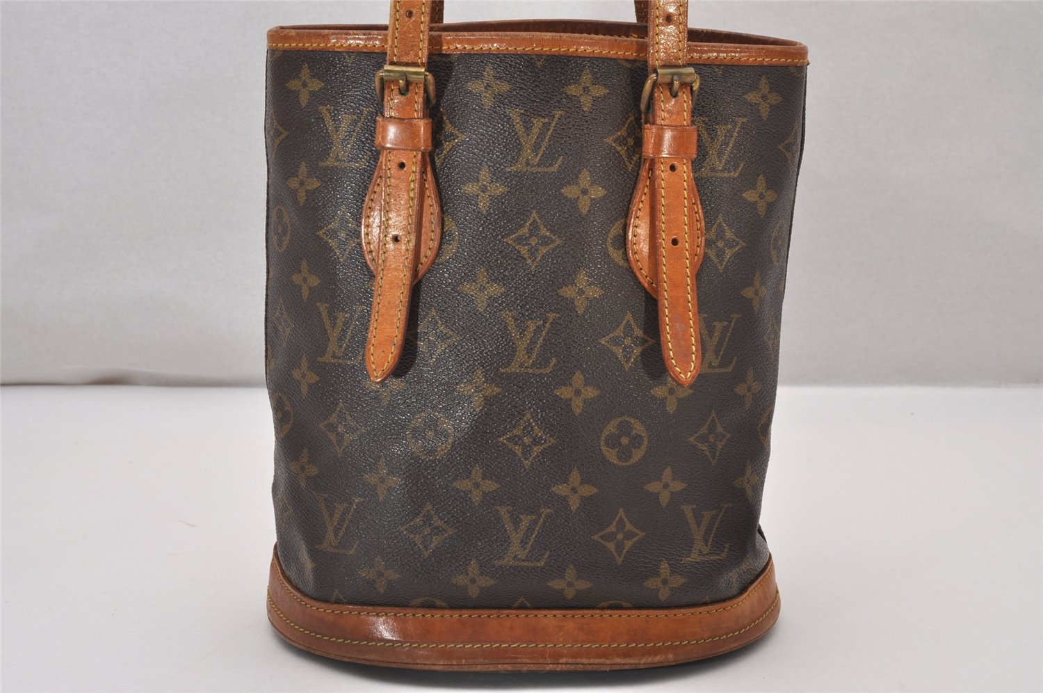 Authentic Louis Vuitton Monogram Bucket PM Shoulder Tote Bag Old Model LV 6908I