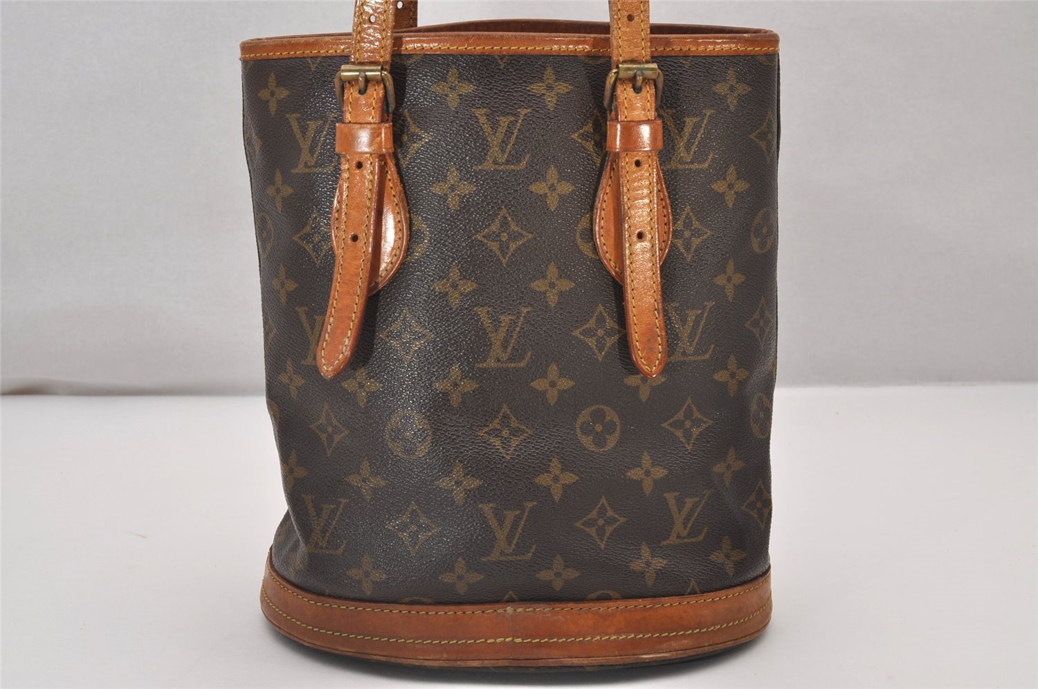 Authentic Louis Vuitton Monogram Bucket PM Shoulder Tote Bag Old Model LV 6908I