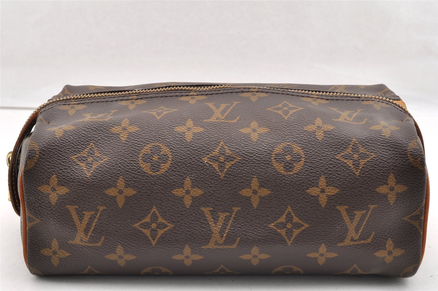 Authentic Louis Vuitton Monogram Trousse Patte Pression Pouch M47636 Junk 6909I