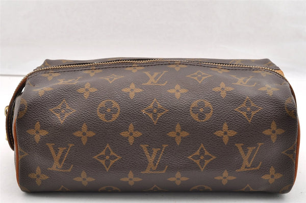 Authentic Louis Vuitton Monogram Trousse Patte Pression Pouch M47636 Junk 6909I