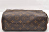 Authentic Louis Vuitton Monogram Trousse Patte Pression Pouch M47636 Junk 6909I