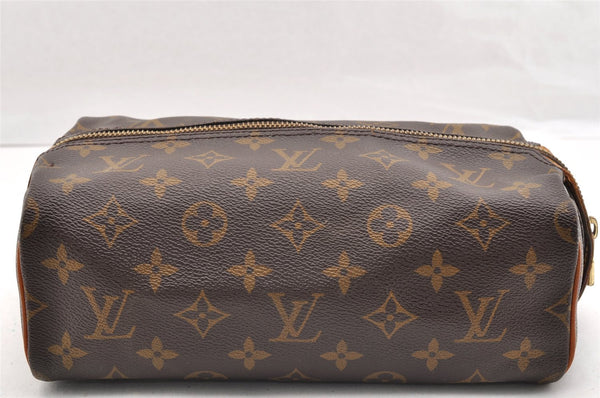 Authentic Louis Vuitton Monogram Trousse Patte Pression Pouch M47636 Junk 6909I