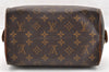 Authentic Louis Vuitton Monogram Trousse Patte Pression Pouch M47636 Junk 6909I