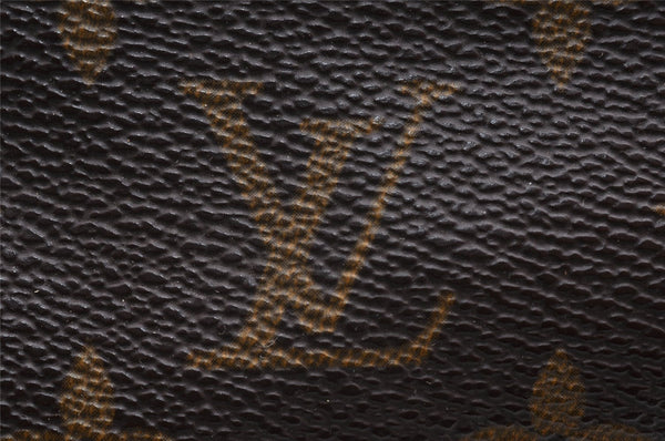 Authentic Louis Vuitton Monogram Trousse Patte Pression Pouch M47636 Junk 6909I