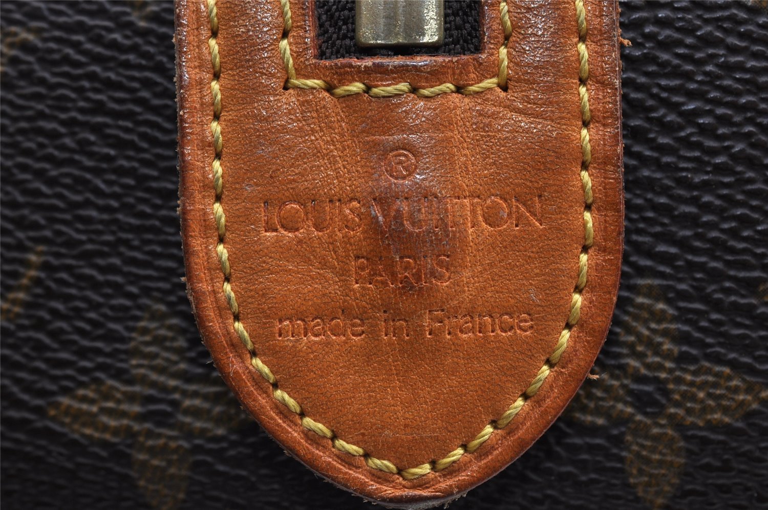 Authentic Louis Vuitton Monogram Trousse Patte Pression Pouch M47636 Junk 6909I