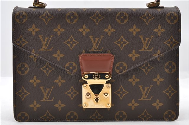 Authentic LOUIS VUITTON Monogram Concorde Hand Bag Purse M51190 LV 6910C