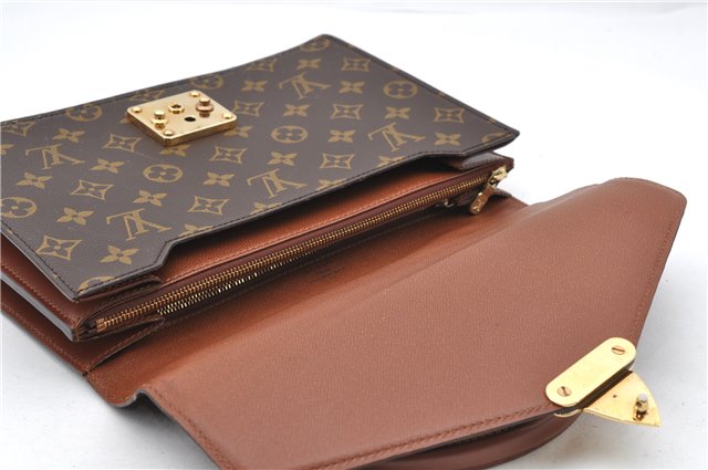 Authentic LOUIS VUITTON Monogram Concorde Hand Bag Purse M51190 LV 6910C