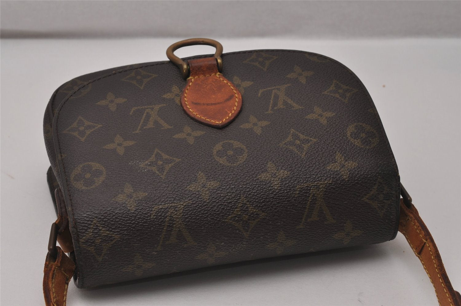 Auth Louis Vuitton Monogram Saint Cloud MM Shoulder Cross Bag Old Model LV 6910I