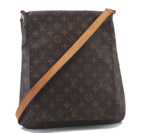 Authentic LOUIS VUITTON Monogram Musette Shoulder Cross Body Bag M51256 LV 6911C