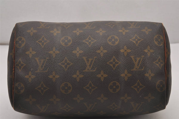 Authentic Louis Vuitton Monogram Speedy 25 Boston Hand Bag Old Model LV 6911I