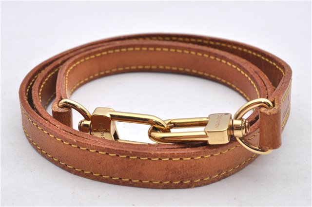 Authentic Louis Vuitton Leather Shoulder Strap Beige 39.4