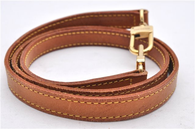 Authentic Louis Vuitton Leather Shoulder Strap Beige 39.4