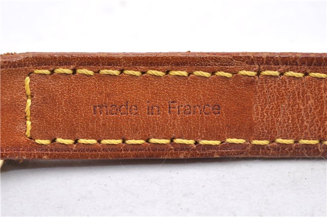 Authentic Louis Vuitton Leather Shoulder Strap Beige 39.4