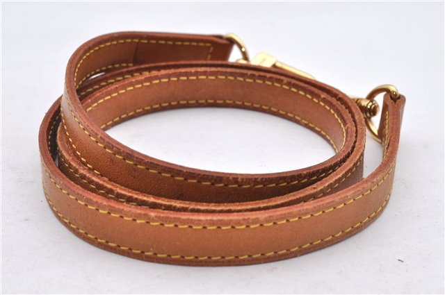 Authentic Louis Vuitton Leather Shoulder Strap Beige 39.4