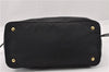 Authentic PRADA Nylon Tessuto Saffiano Leather Shoulder Tote Bag Black 6912F