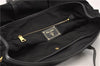 Authentic PRADA Nylon Tessuto Saffiano Leather Shoulder Tote Bag Black 6912F